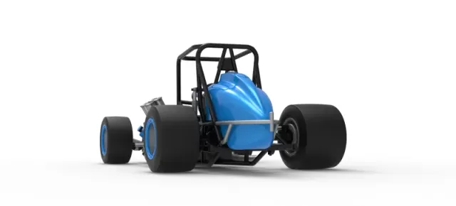 Vintage Pavement Sprint car Base Scale 1:25 — Фото 15 из 29