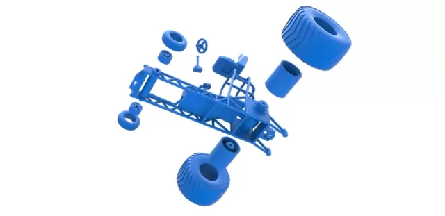 Diecast Chassis of Mini Rod pulling tractor Scale 1 to 25 — Фото 26 из 31