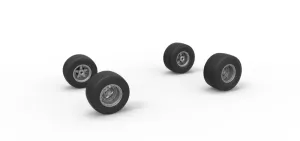 Wheel set of Australian Super Sedan Scale 1:25