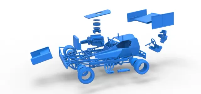 BriSCA Formula 1 Stock Car for Asphalt Scale 1:25 — Фото 28 из 31