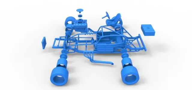 Vintage Asphalt Modified stock car Base V5 Scale 1:25 — Фото 25 из 27