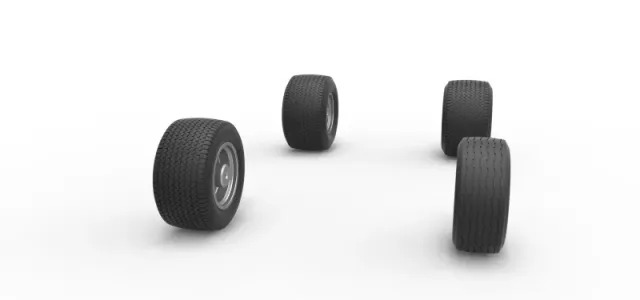 Wheel set of Northeast Dirt Modified stock car V5 Scale 1:25 — Фото 3 из 17