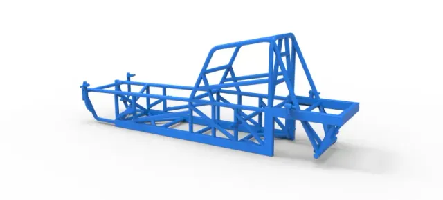 Frame of Vintage Dirt Modified stock car Version 4 Scale 1:25 — Фото 9 из 17