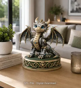 Mechanical Fantasy Dragon STL for 3D Printing