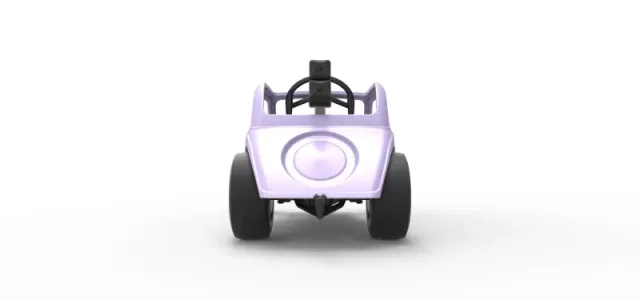 Front engine old school dragster with shell V10 Scale 1:25 — Фото 16 из 26