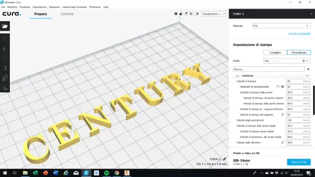 CENTURY font uppercase 3D letters STL file — Фото 5 из 5