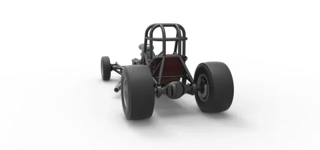Vintage Front engine dragster Base Version 4 Scale 1:25 — Фото 14 из 26