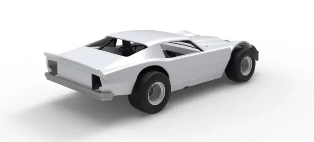 Vintage Dirt late model Race car Version 3 Scale 1:25 — Фото 18 из 29