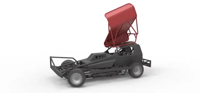 BriSCA Formula 1 Stock Car for Dirt while turning Scale 1:25 — Фото 31 из 31