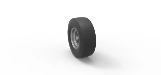 Rear wheel of vintage dragster Scale 1:25 — Фото 8 из 12