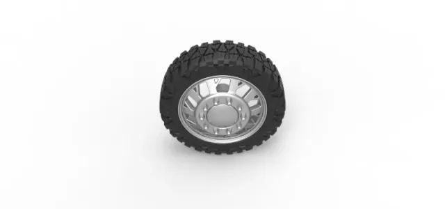 Diecast Front semi wheel for pickup Version 9 Scale 1:25 — Фото 6 из 12