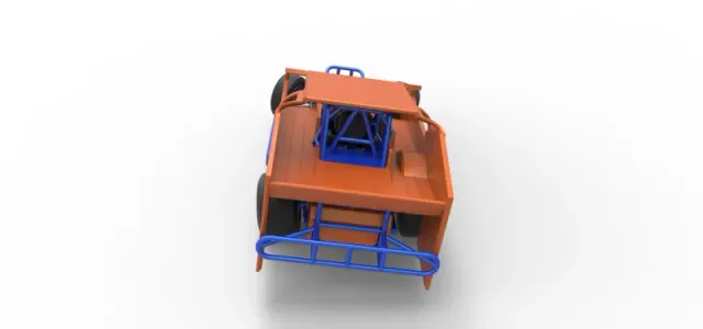 Northeast Dirt Modified stock car while turning Scale 1:25 — Image 17 of 31