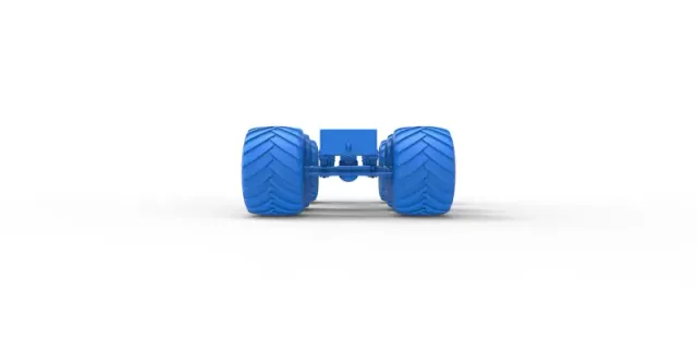 Diecast old school monster truck chassis 6x6 Scale 1:25 — Фото 24 из 31