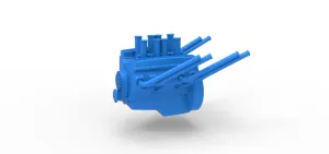 Engine V8 for vintage dragster Version 10 Scale 1:25