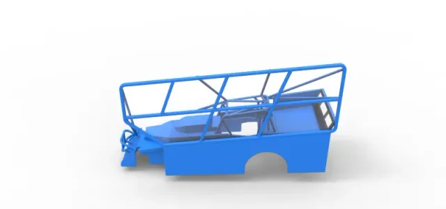Shell of Northeast Dirt Modified stock car with side wing 1:25 — Фото 8 из 29