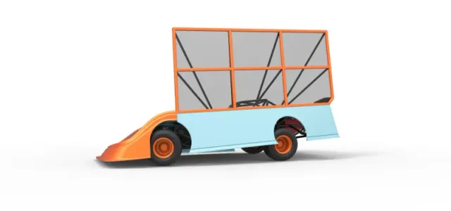 Super Dirt Late model with side wing while turning Scale 1:25 — Image 2 of 31