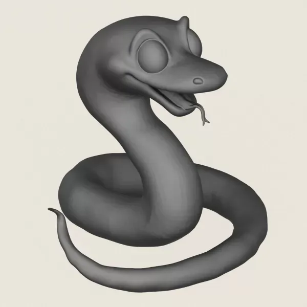 Snake Toy Print Ready 3D Model — Image 4 of 5