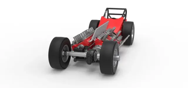 Vintage AWD Dragster Version 2 Scale 1:25 — Фото 5 из 30