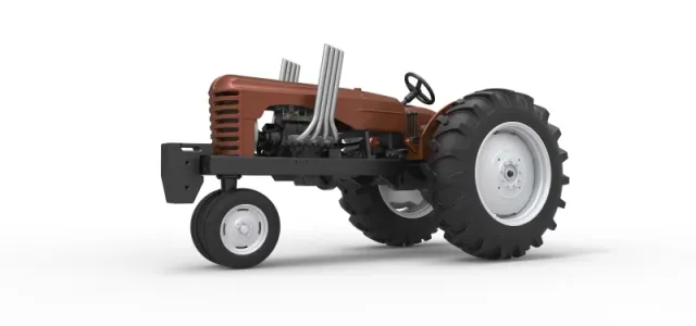 Vintage Small block Pulling tractor Version 4 Scale 1:25 — Фото 2 из 30