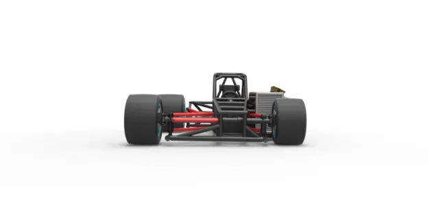 Supermodified front engine race car Base Version 2 Scale 1:25 — Фото 7 из 31