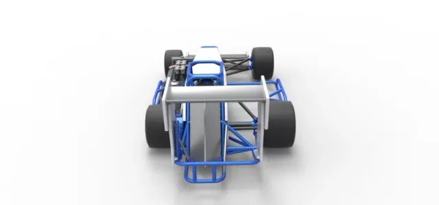 Supermodified front engine race car V4 Scale 1:25 — Фото 17 из 31