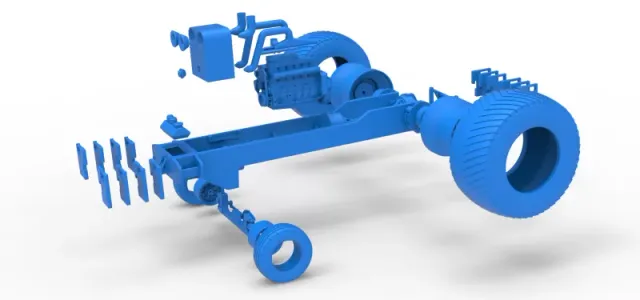 Pro Stock Pulling Tractor Base Scale 1:25 — Image 16 of 18