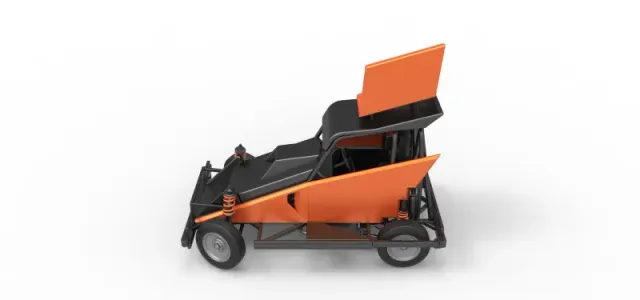 New Zealand Ministock car while turning Version 2 Scale 1 to 25 — Image 10 of 30
