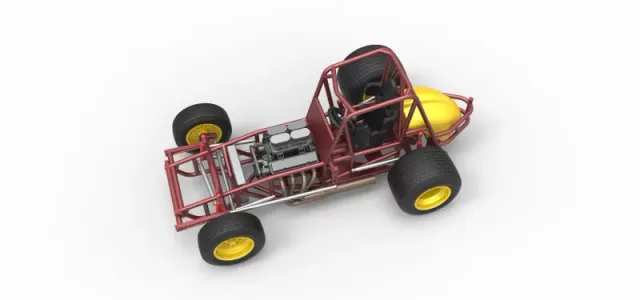 Vintage Sprint car Base Scale 1:25 — Фото 4 из 30