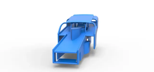 Shell of Vintage Dirt Modified stock car Version 2 Scale 1:25 — Image 4 of 17