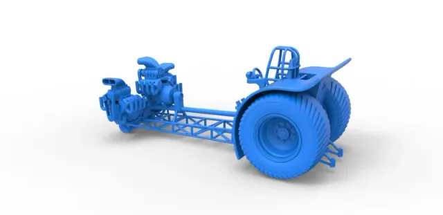 Diecast Pulling tractor with 3 engines V8 Version 6 Scale 1:25 — Фото 20 из 30