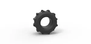 Diecast dirt dragster rear tire 4 Scale 1:25