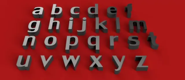 LILY Font lowercase 3D letters STL file — Фото 5 из 6