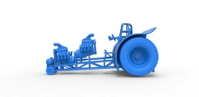 Diecast Pulling tractor with 2 engines V8 Version 4 Scale 1:25 — Фото 19 из 31