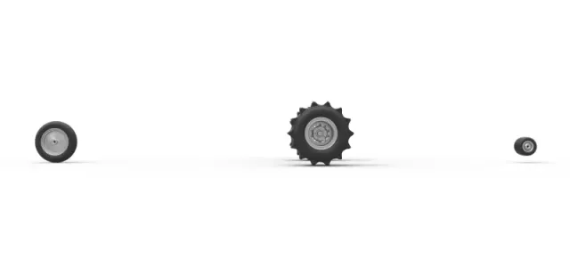 Wheel Set of Top fuel Dirt dragster trike Sale 1:25 — Фото 4 из 13