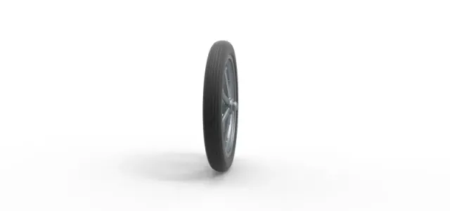 Front wheel of old school dragster Version 4 Scale 1:25 — Фото 3 из 11