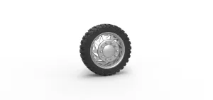 Diecast Front semi wheel for pickup Version 14 Scale 1:25