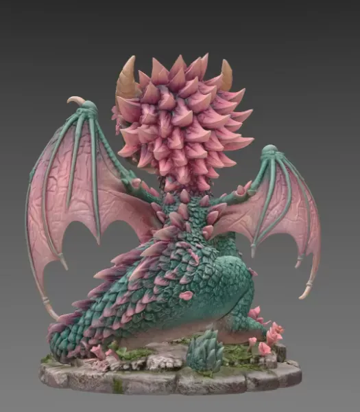 Blossom Baby Dragon STL File for 3D Print — Фото 5 из 15