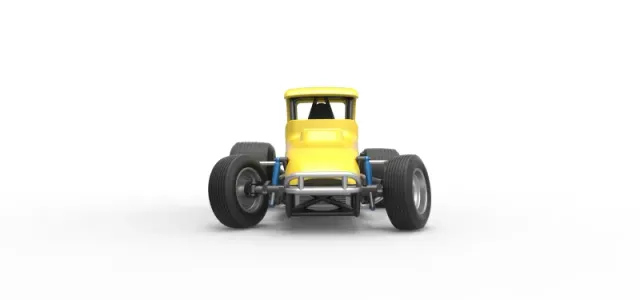 Vintage Sprint car while turning Version 2 Scale 1:25 — Фото 5 из 29