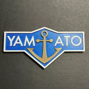 Space Battleship Yamato Cap Emblem Badge
