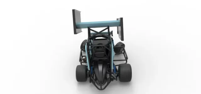 Winged 600 Micro sprint car while turning Scale 1:25 — Фото 17 из 31