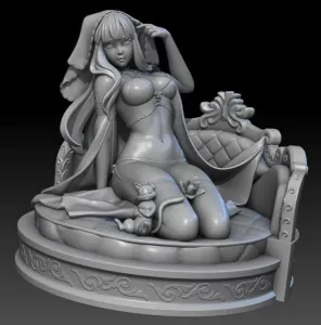 A211 - Amelia Statue 3D Model STL Print File