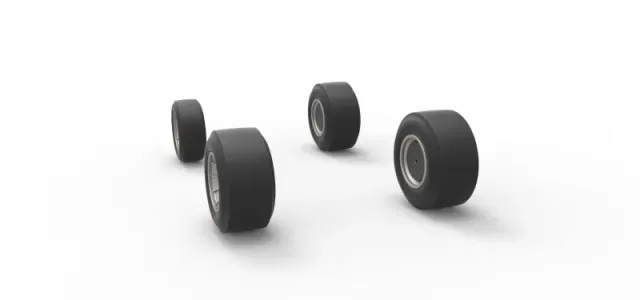 Wheel set of Vintage Asphalt Supermodified V2 Scale 1:25 — Фото 8 из 14