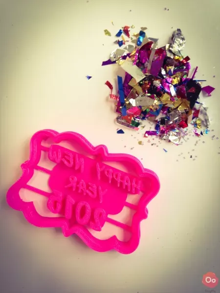 Happy New Year Cookie Cutter — Image 2 of 3