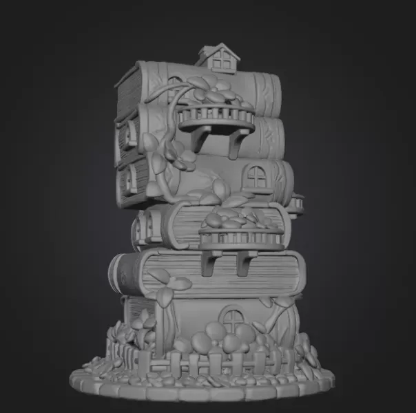 Enchanted Book Tower House STL File 3D Printable — Фото 10 из 10
