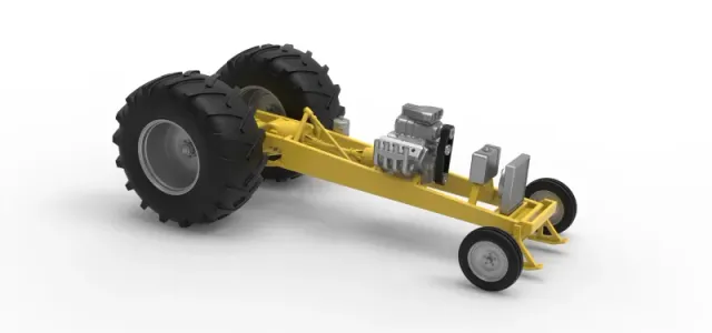 Vintage Pulling tractor Base Version 2 Scale 1:25 — Фото 20 из 24