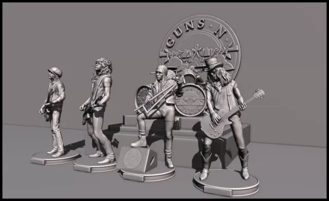Axl Rose GNR - 3d printing — Фото 11 из 14