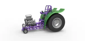 Fun short Super modified Pulling tractor Scale 1:25