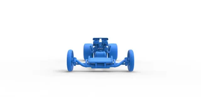 Front engine dragster with double supercharged V8 Scale 1:25 — Фото 16 из 31
