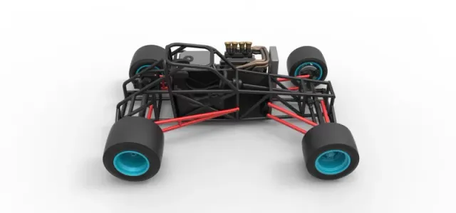 Supermodified front engine race car Base Version 2 Scale 1:25 — Фото 23 из 31