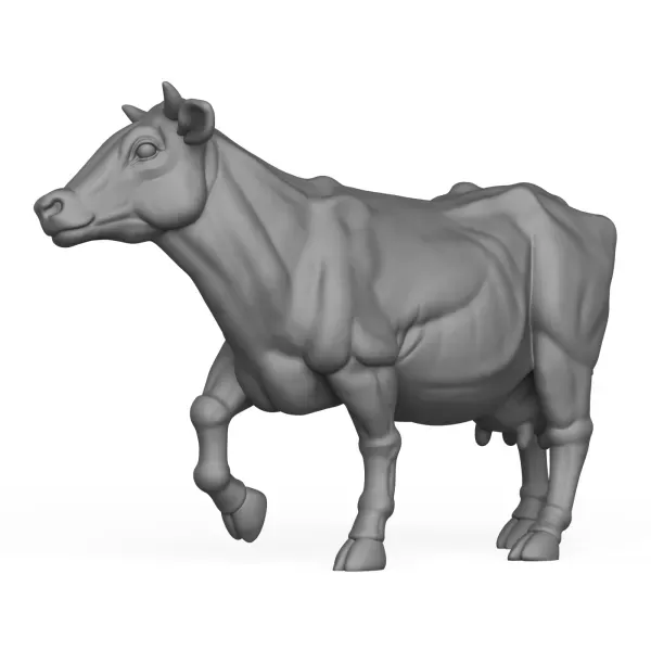 3D Printable Cow Walking Pose — Фото 5 из 6